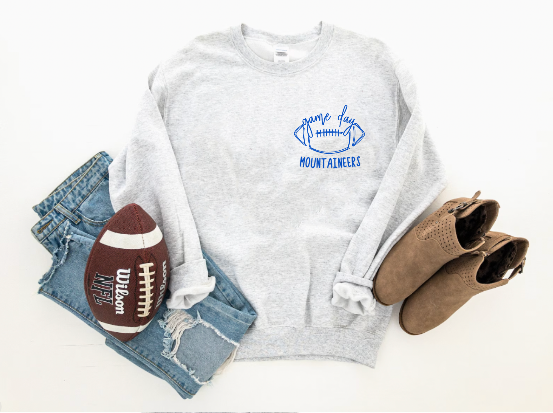 Customizable Game Day Football Crewneck