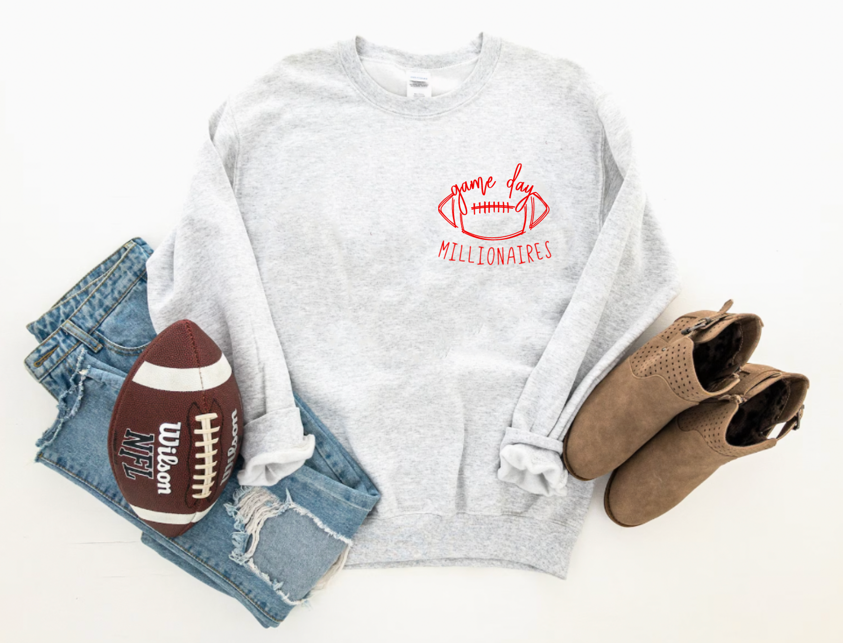 Customizable Game Day Football Crewneck