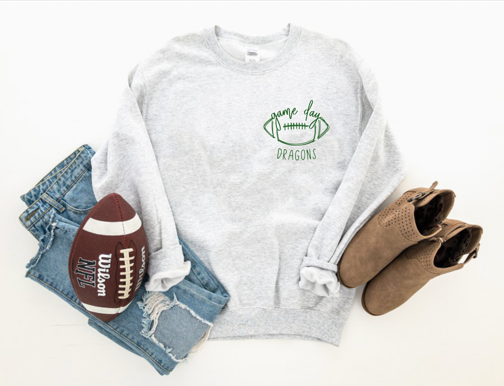 Customizable Game Day Football Crewneck