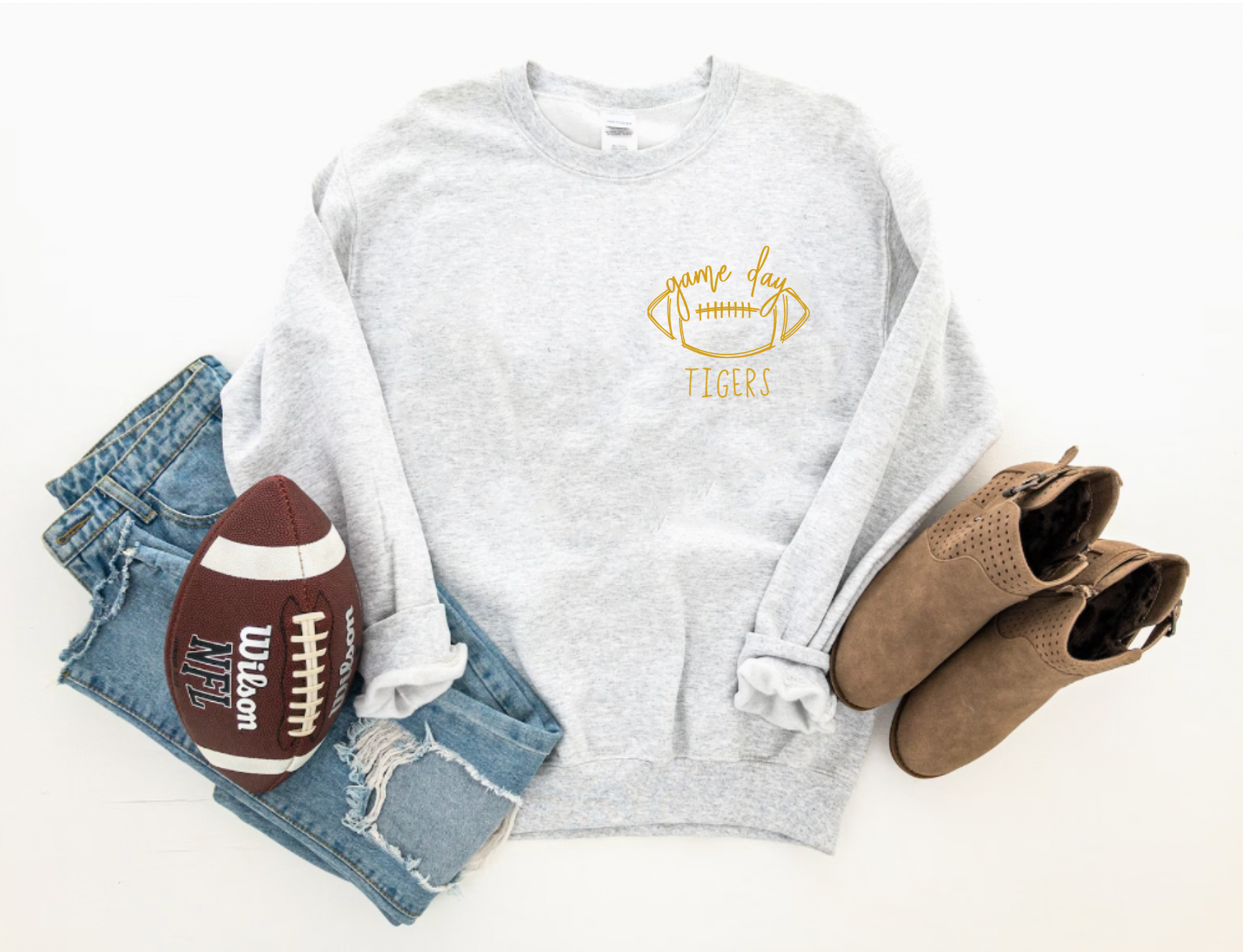 Customizable Game Day Football Crewneck