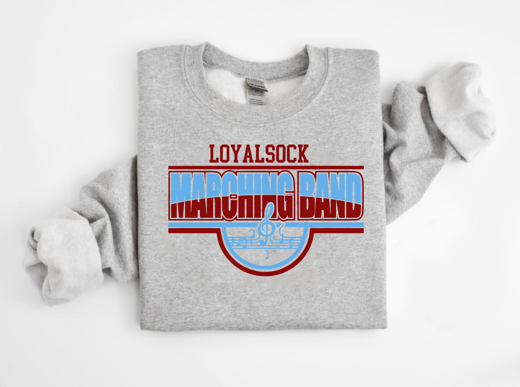 Customized School Spirit Marching Band Crewneck