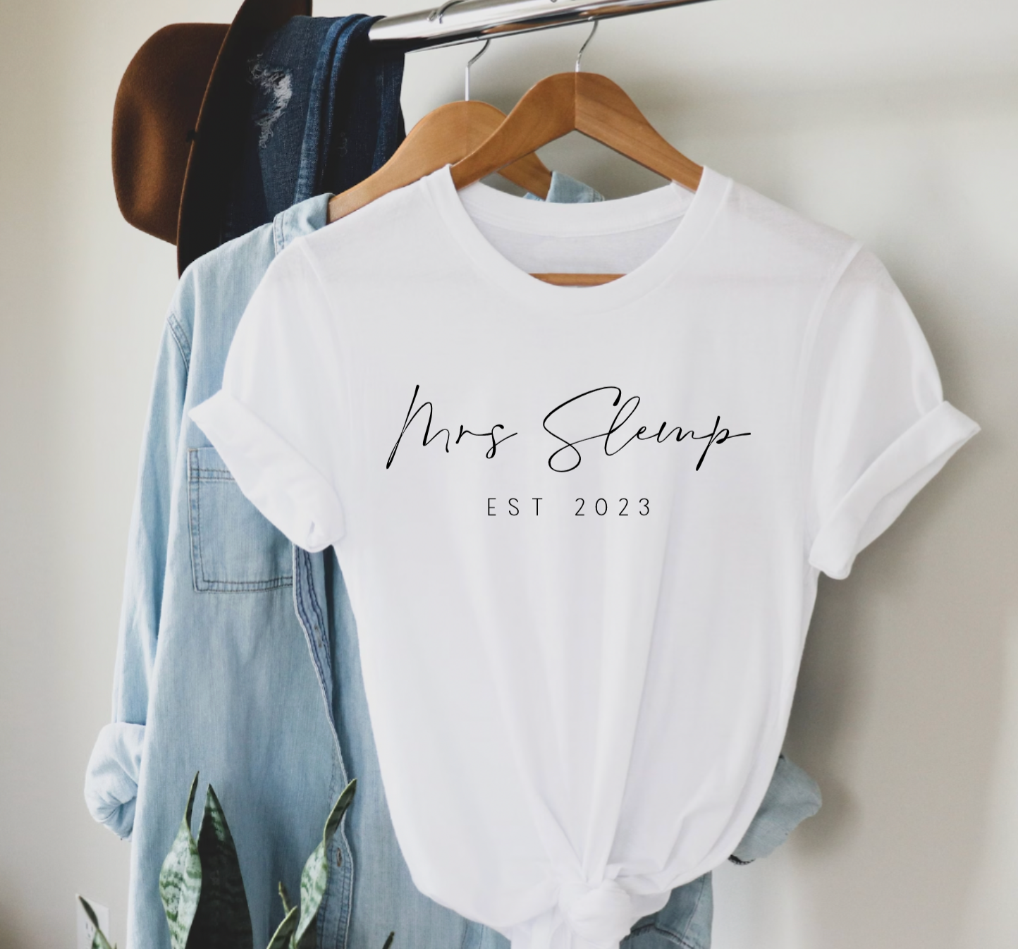 Personalized White Bridal Tee