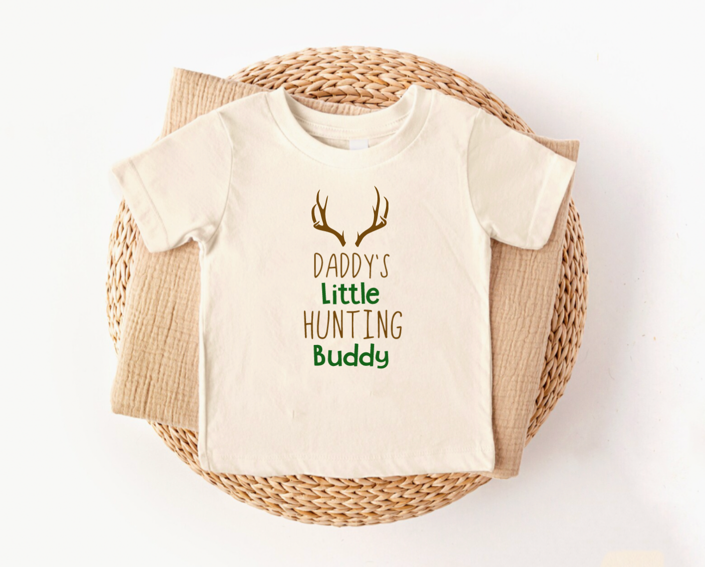 Daddy's Little Hunting Buddy Natural Tee