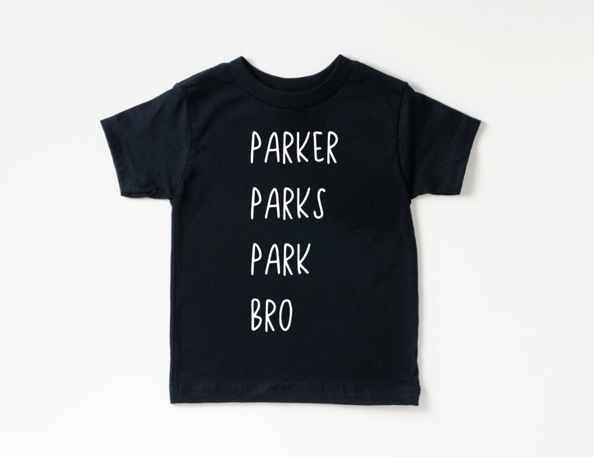 Personalized Nickname Kids Black T-Shirt