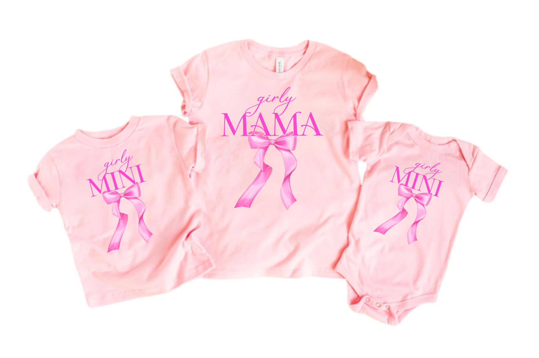 Girly Mama and Girly Mini Matching T-Shirt Set