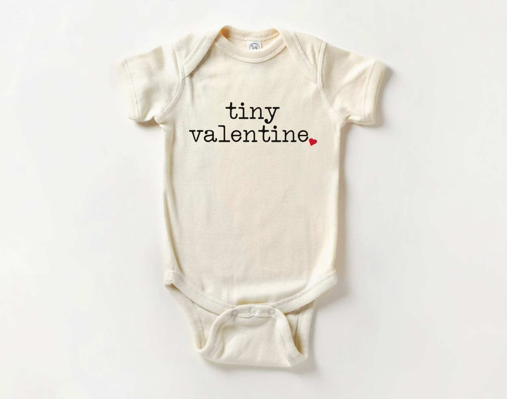 Tiny Valentine Pregnancy Announcement Short Sleeve Bodysuit