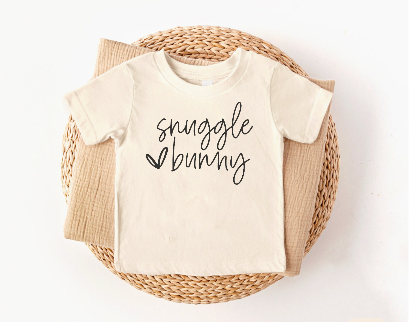 Snuggle Bunny Natural Colored Easter Tee