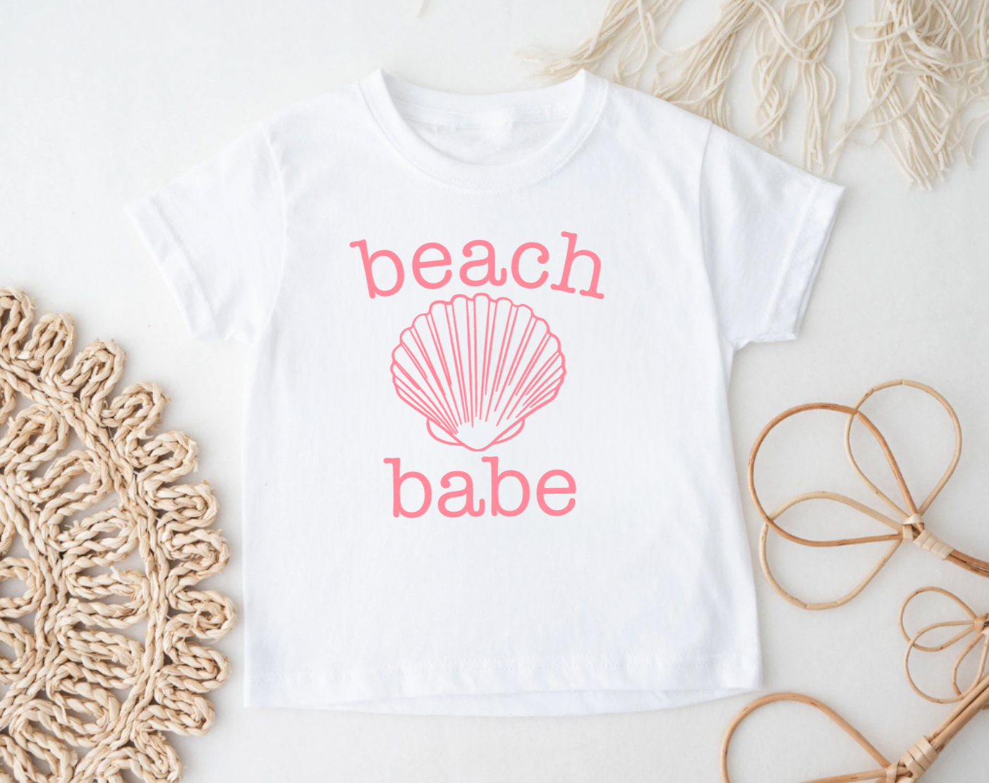 Beach Babe Kids White T-Shirt