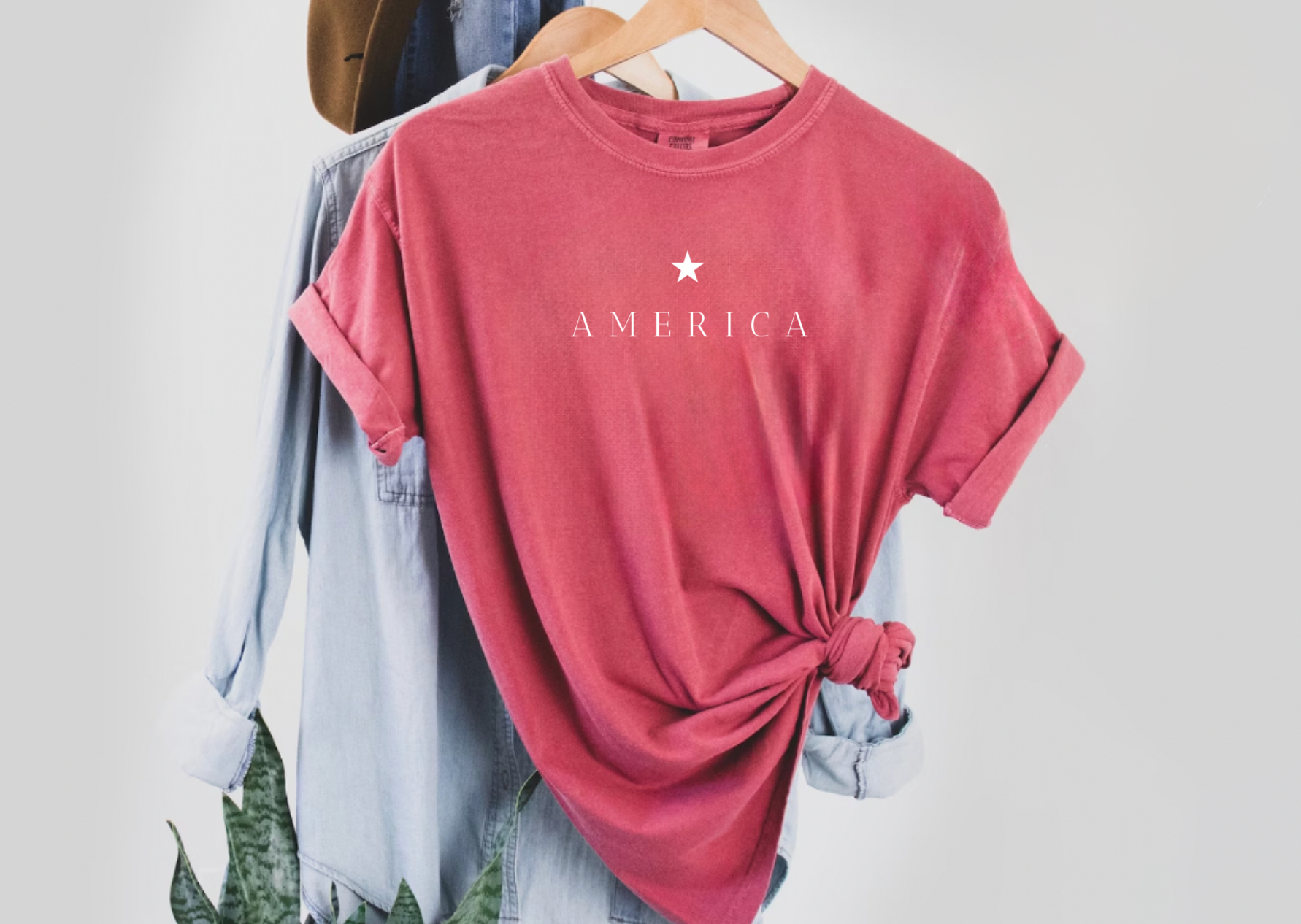 America Red Fourth of July Shirt