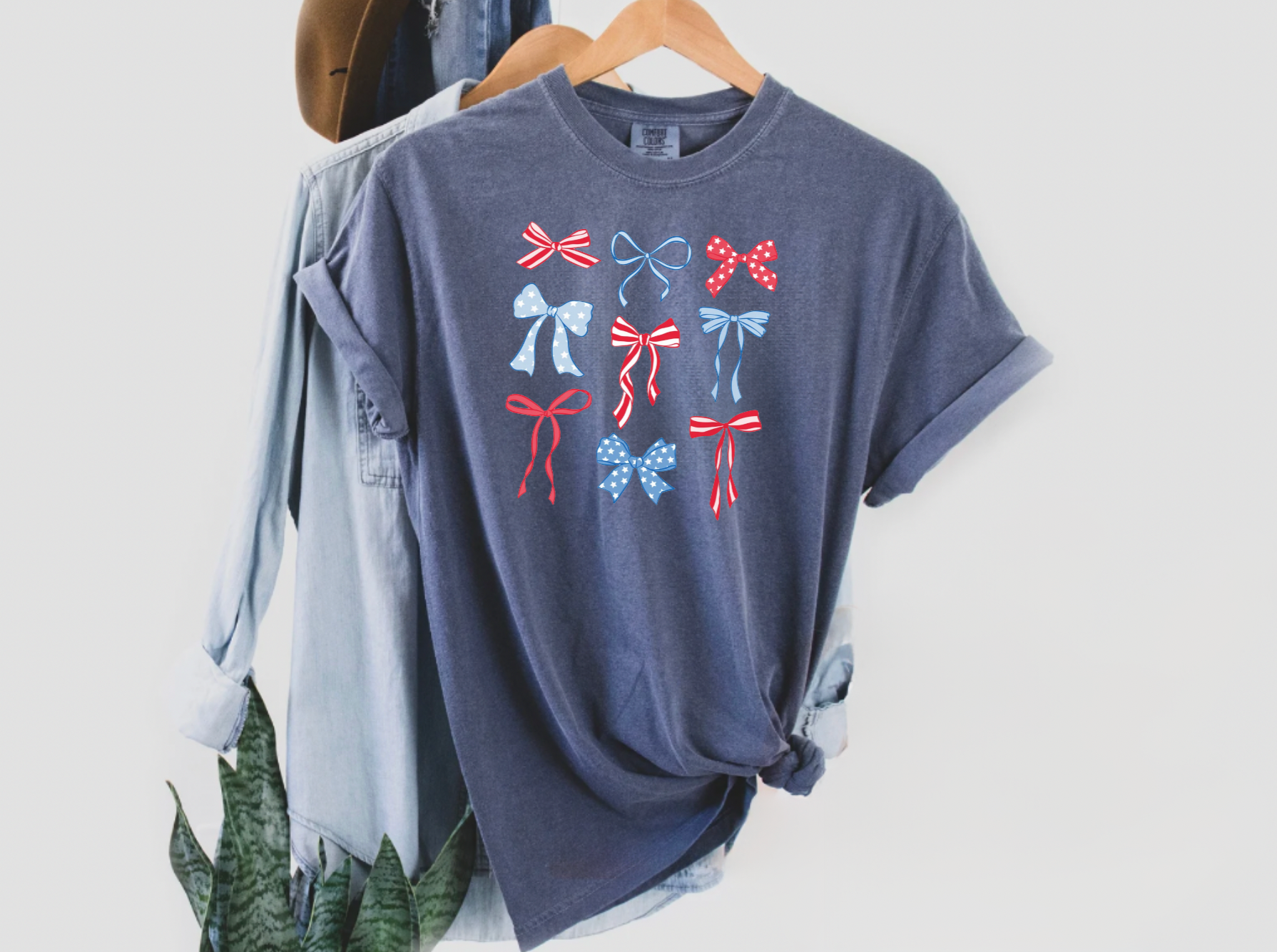 Fourth of July Bow T-Shirt
