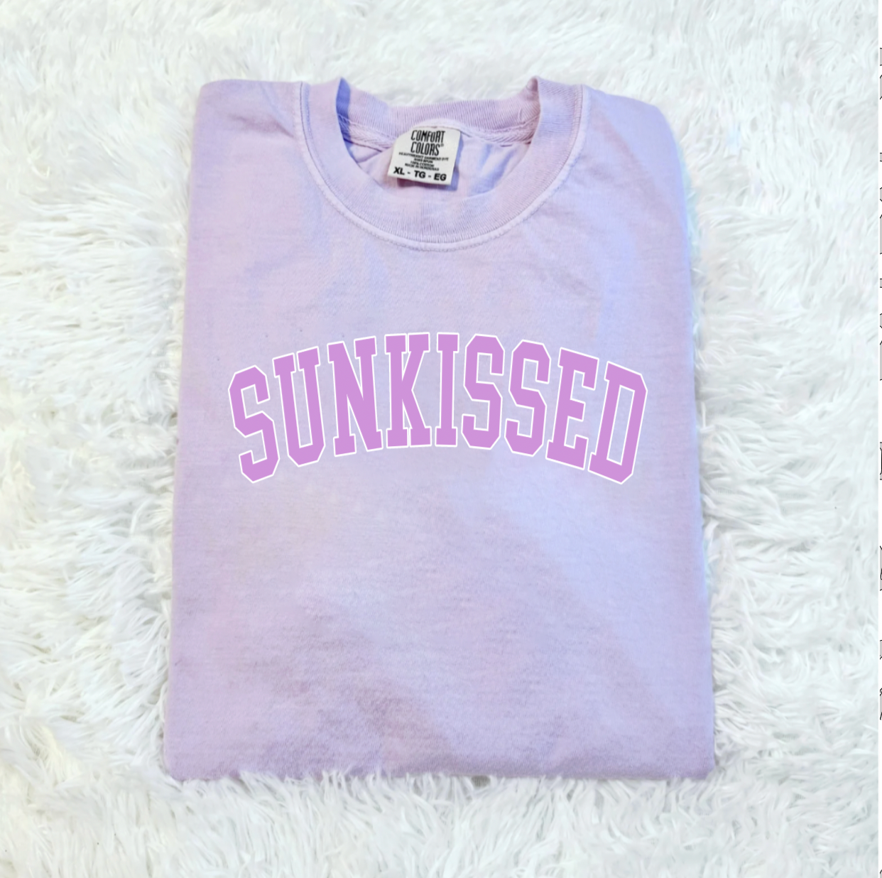 Sunkissed Oversized Lavender Summer T-Shirt