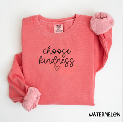 Choose Kindness Comfort Colors Crewneck Sweatshirt