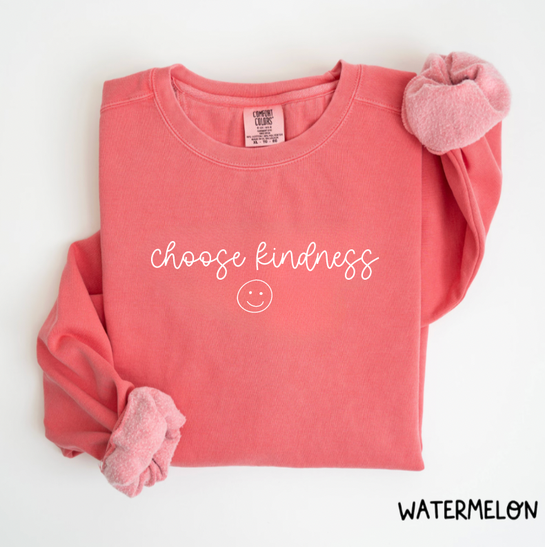 Choose Kindness Comfort Colors Crewneck Sweatshirt