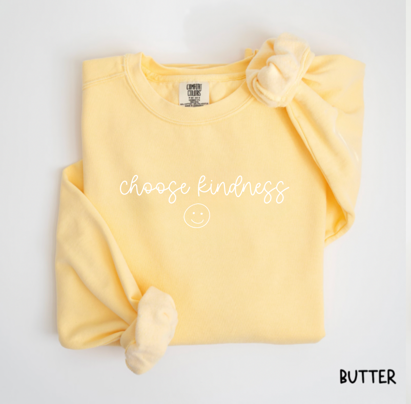 Choose Kindness Comfort Colors Crewneck Sweatshirt