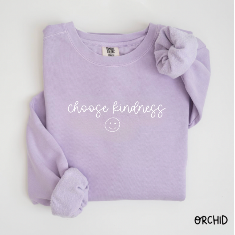 Choose Kindness Comfort Colors Crewneck Sweatshirt