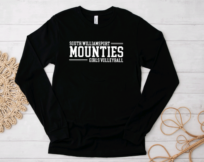 South Williamsport Girls Volleyball Long Sleeve Shirt- Design 1