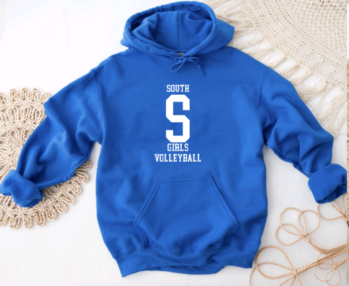 South Williamsport Girls Volleyball Hooded Sweatshirt- Design 2