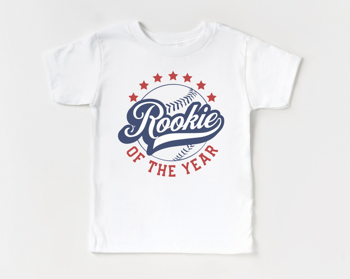 Personalized Rookie of the Year White Bodysuit or Shirt for Babies 1st ...