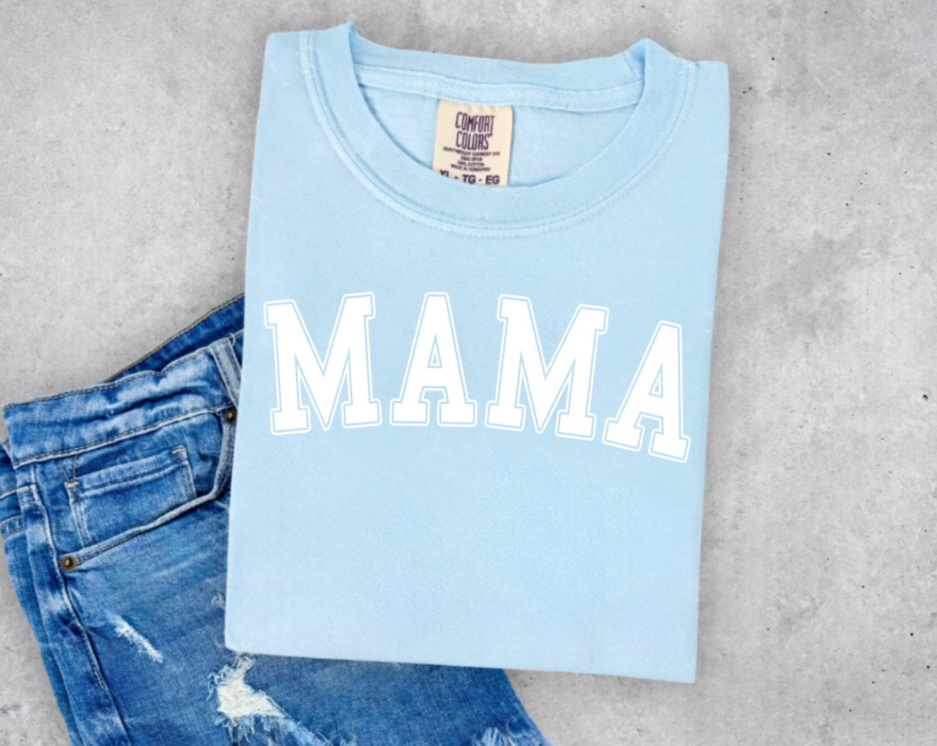 MAMA Retro Design T-Shirt | Comfort Colors Mama Tee | Trendy Mom Shirt | Minimalist Mama Shirt | Gift for Mom | Vintage Style Tee