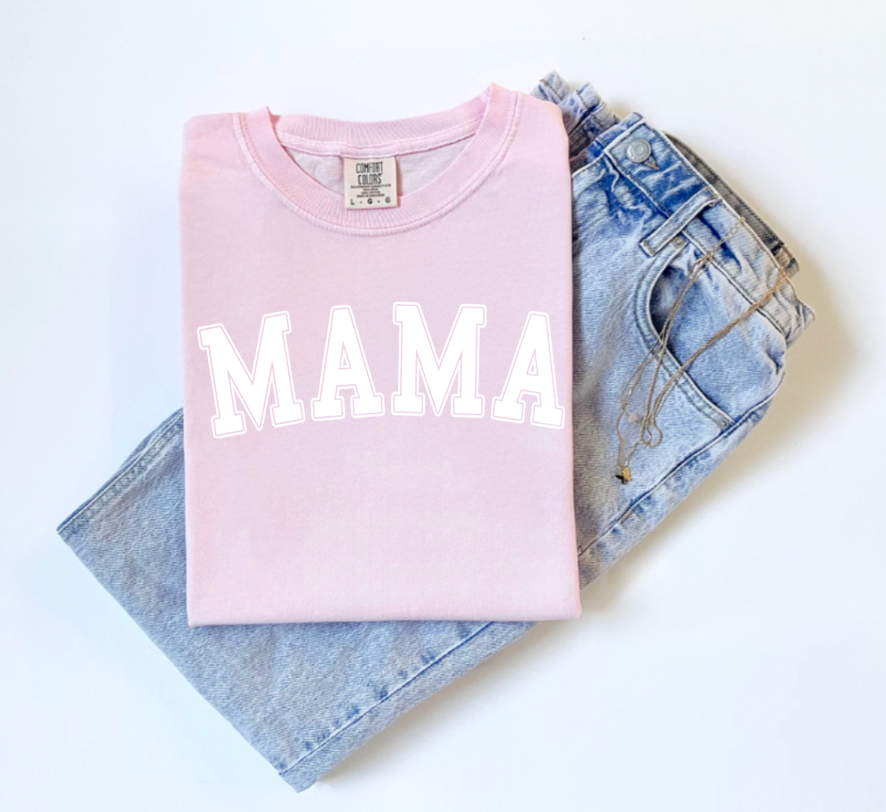 MAMA Retro Design T-Shirt | Comfort Colors Mama Tee | Trendy Mom Shirt | Minimalist Mama Shirt | Gift for Mom | Vintage Style Tee