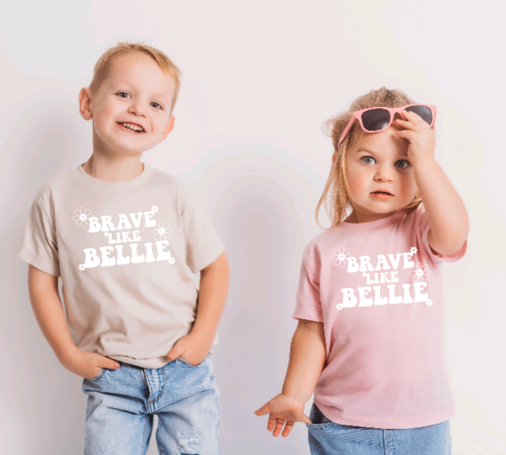 Brave Like Bellie Anophthalmia Awareness Children's T-Shirt