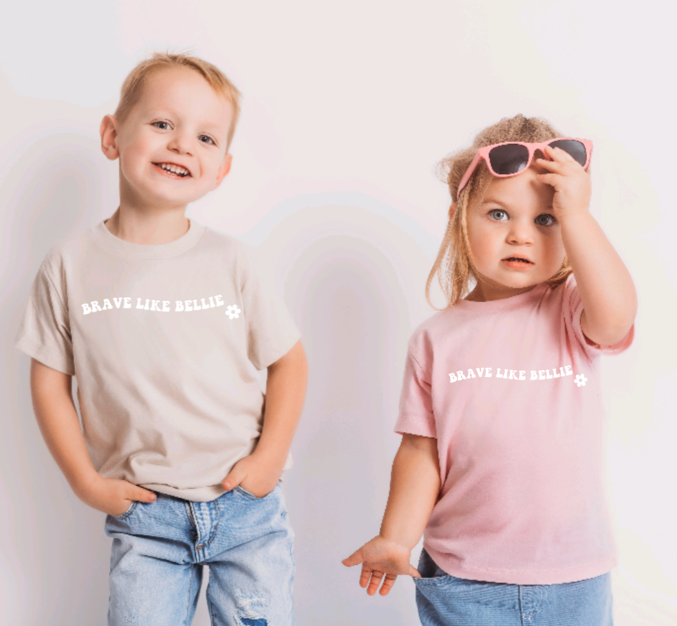 Brave Like Bellie Anophthalmia Awareness Children's T-Shirt