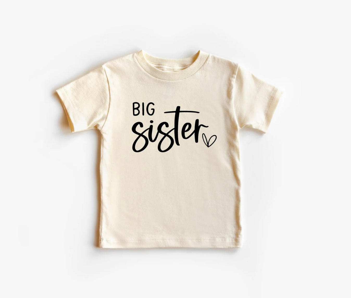 Big Sister Little Sister Natural Matching Tees