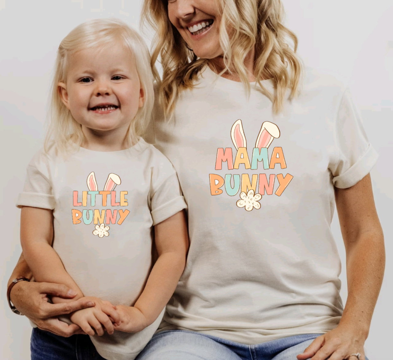 Mama and Mini Bunny Matching Easter Tees