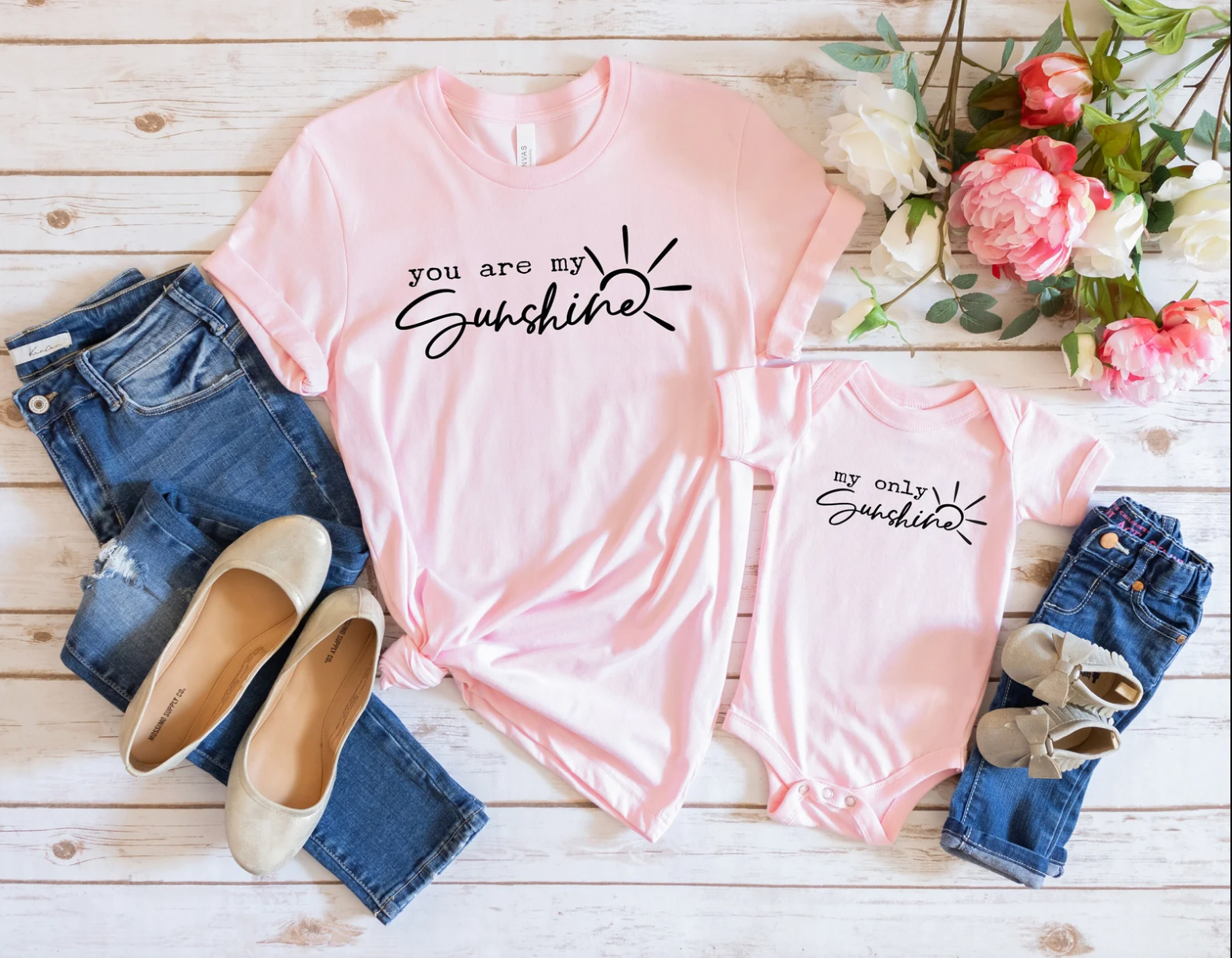 You Are My Sunshine My Only Sunshine Matching Tees