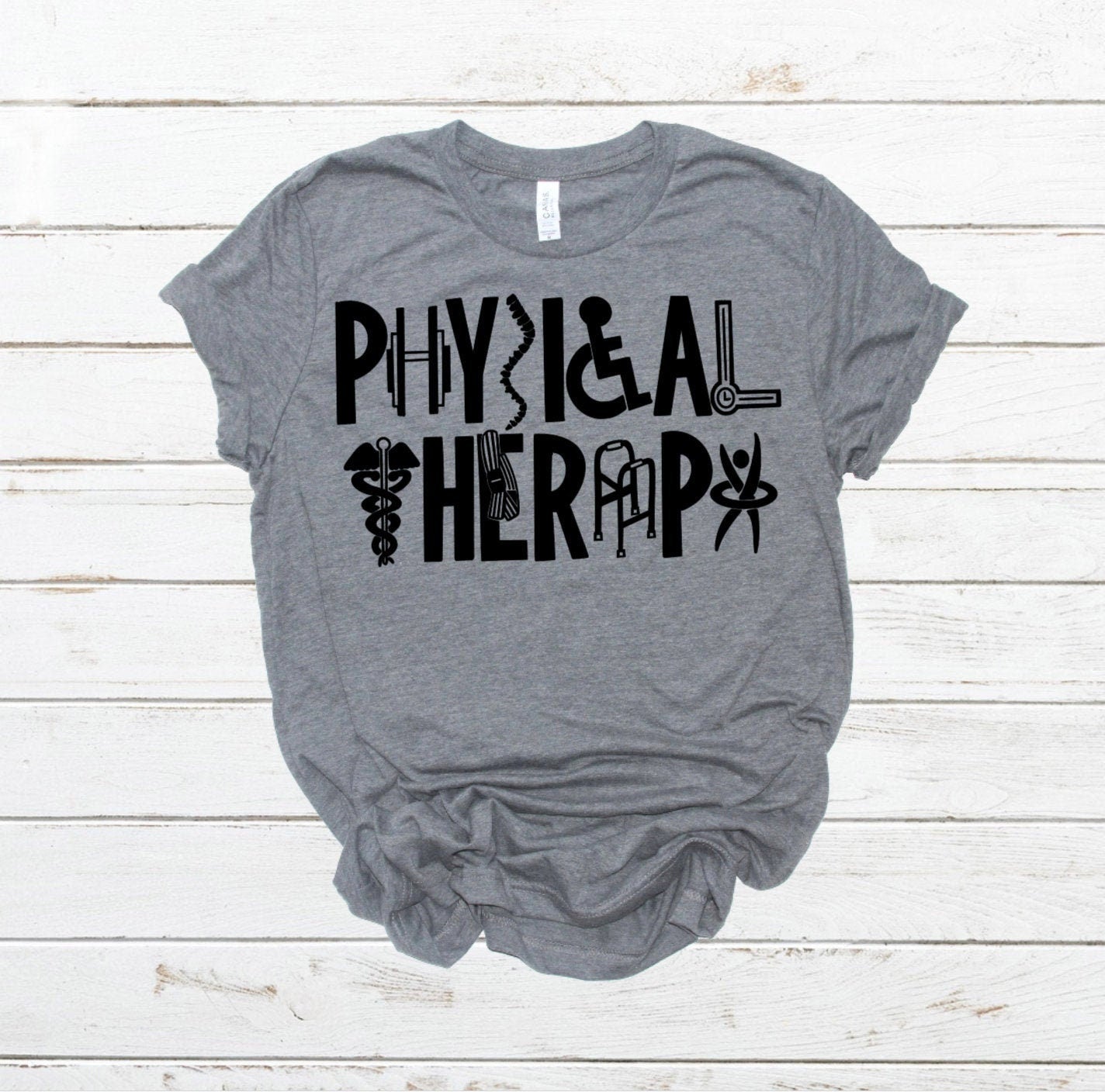 Physical Therapy Grey Tee