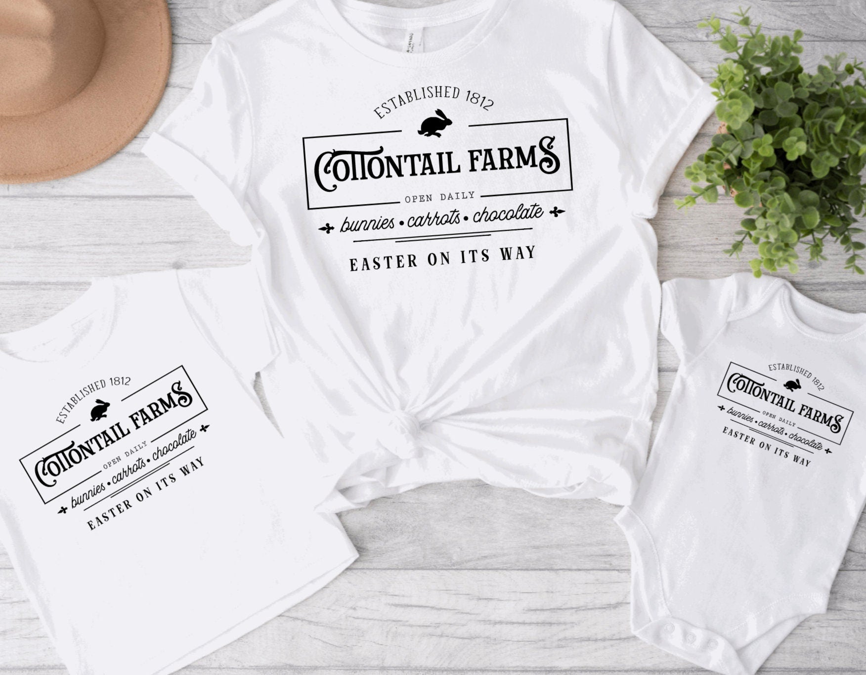 Cottontail Farms Matching Mommy and Me Easter Tees