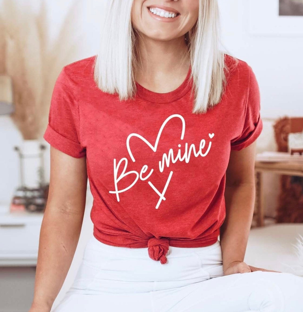 Be Mine Valentines Day Red Tee