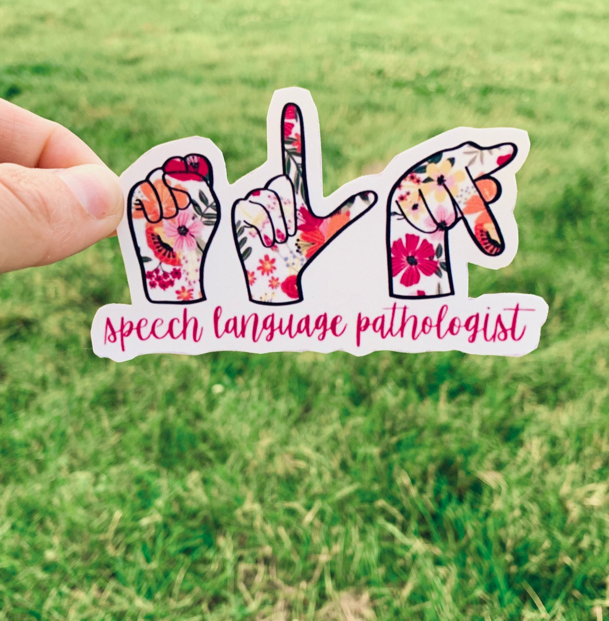 Speech Language Pathologist Sign Language Sticker
