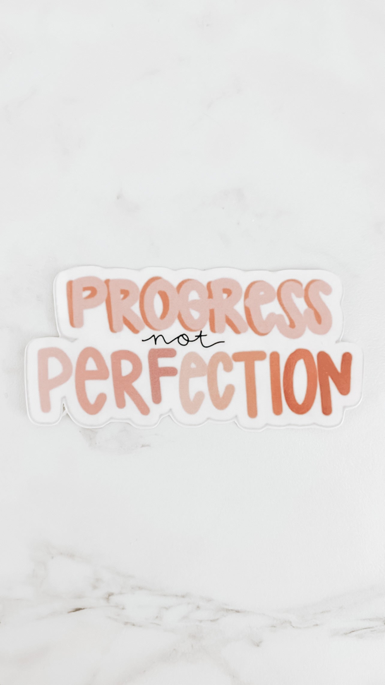Progress Not Perfection Sticker